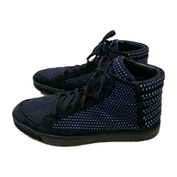 Gucci Coda Bead Dots High Top Sneakers Men 7.5 G Dark Blue Black LIMITED EDITION main image 14